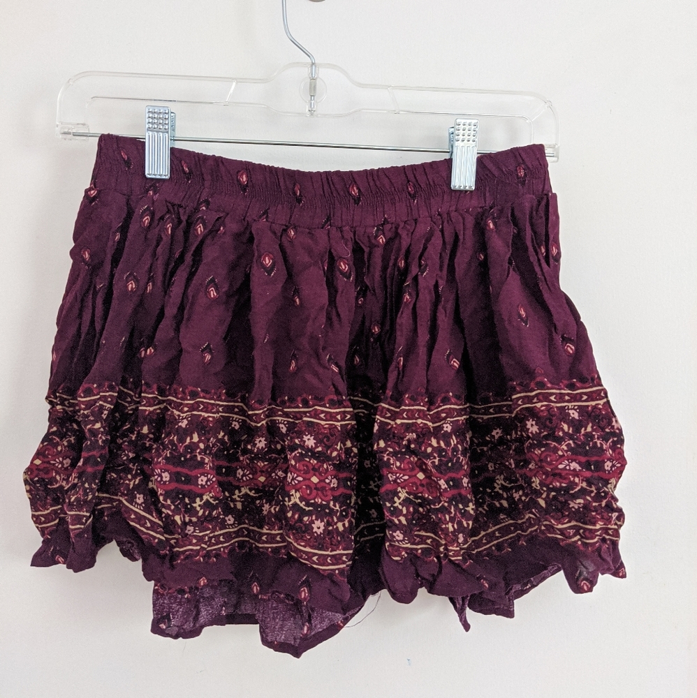 Mini Burgundy skirt
